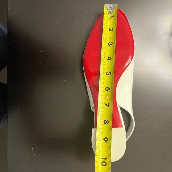 New Christian Louboutin Size 9 Slingback White Summer Shoes - Never Worn - Picture 7 of 13
